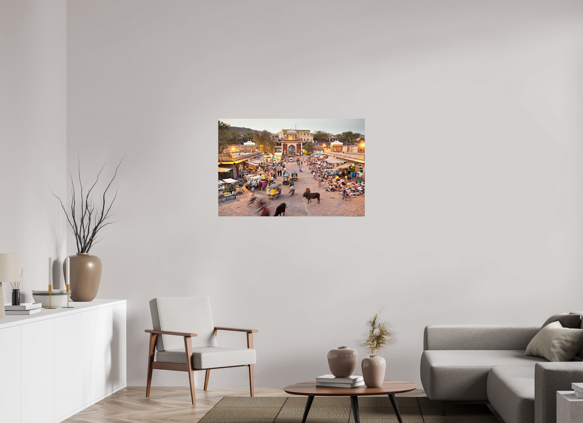 105 x 70 cm, Photo Print On Fuji Crystal DP II India No. 09 — Market Gate