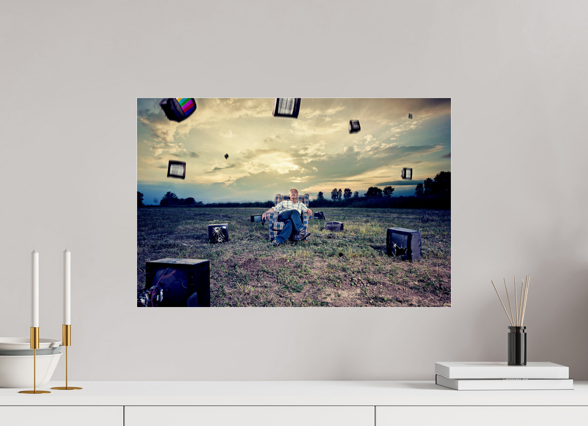 60 x 40 cm, Photo Print Under Acrylic Glass Downpour
