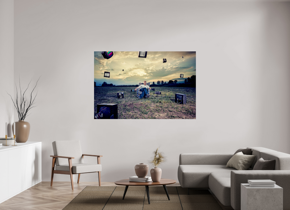 180 x 120 cm, Photo Print Under Acrylic Glass Downpour