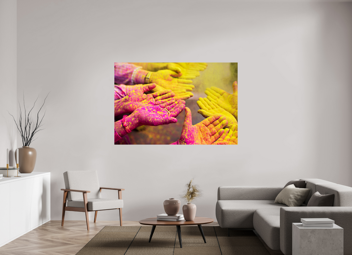 180 x 120 cm, Photo Print On Fuji Crystal DP II India No. 11 — Pink and Gold