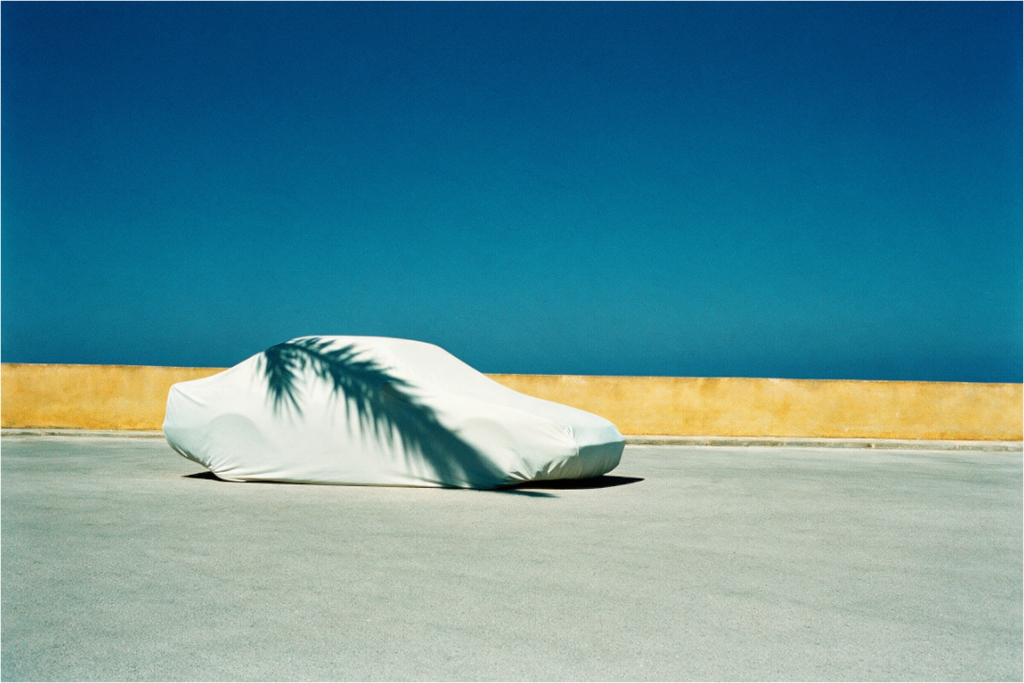 Main image Under Cover — Abstract White and Ochre Wall Art | High Noon No. 08