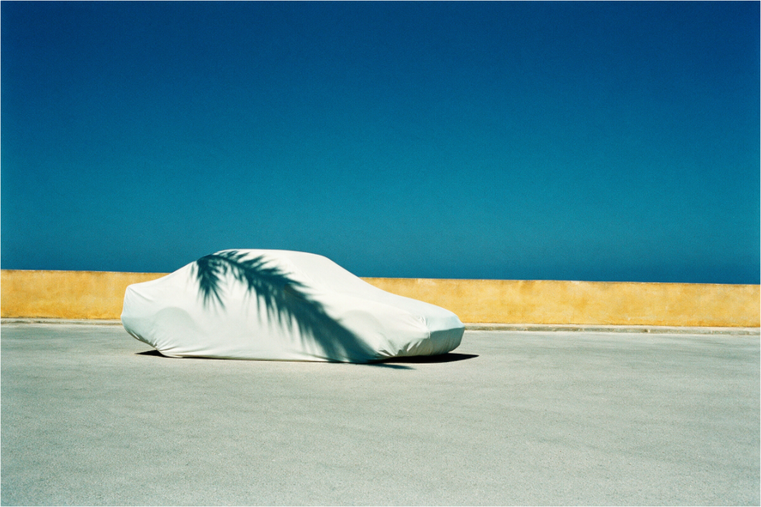 Main image Under Cover — Abstract White and Ochre Wall Art | High Noon No. 08