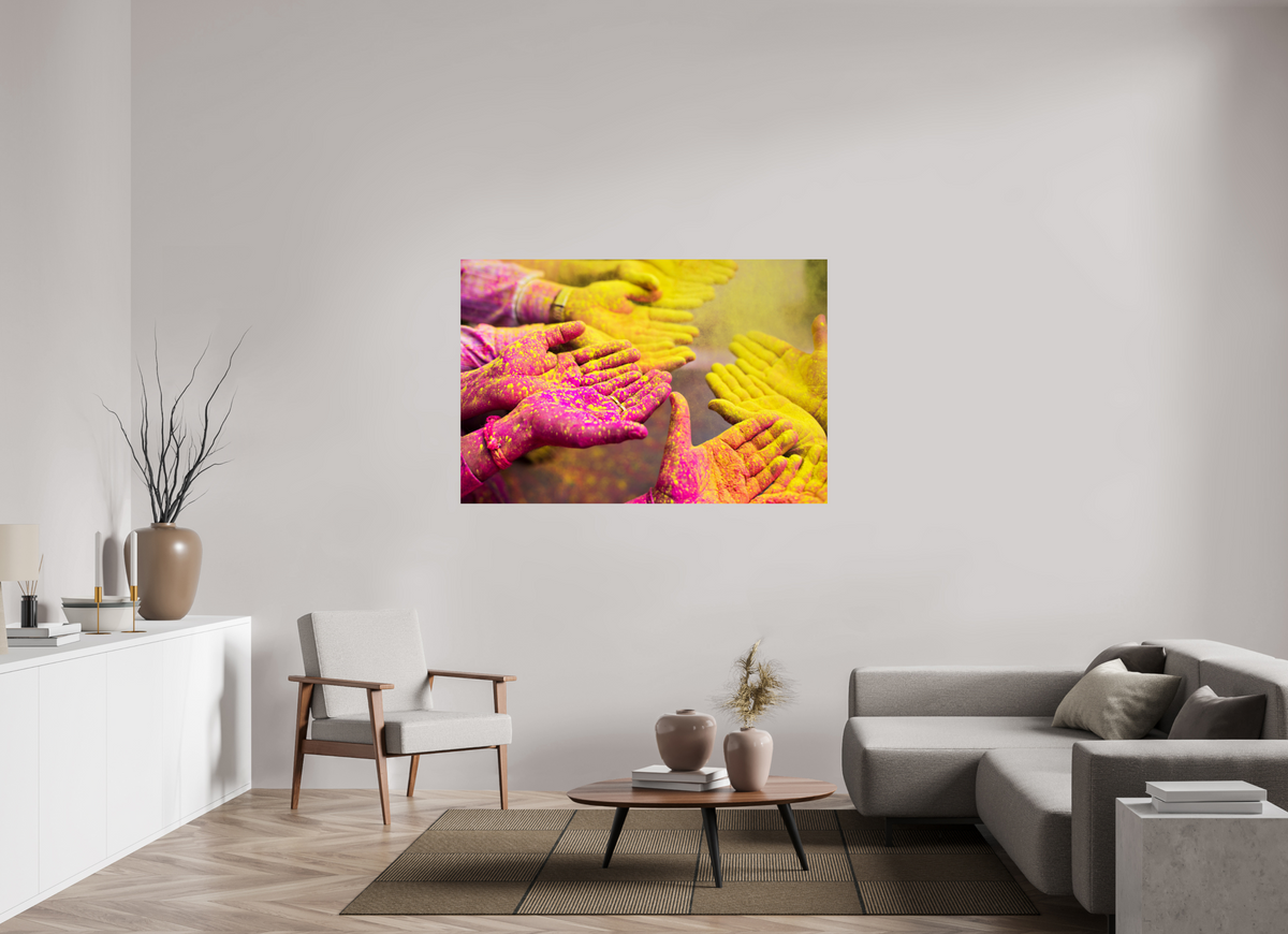 150 x 100 cm, Photo Print On Fuji Crystal DP II India No. 11 — Pink and Gold