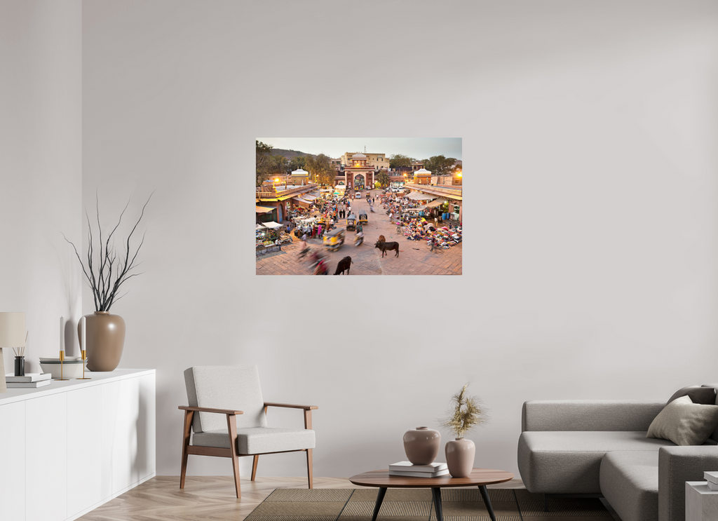 120 x 80 cm, Photo Print On Fuji Crystal DP II India No. 09 — Market Gate