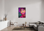 80 x 120 cm, Floater Frame India No. 20 — Eyes Closed