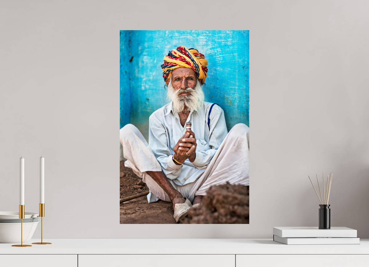 40 x 60 cm, Photo Print On Fuji Crystal DP II India No. 10 — Blue Wall