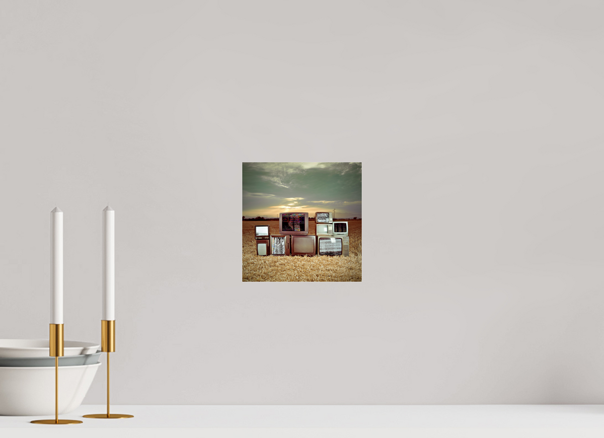 20 x 20 cm, Photo Print Under Acrylic Glass No. 05 — Static Field