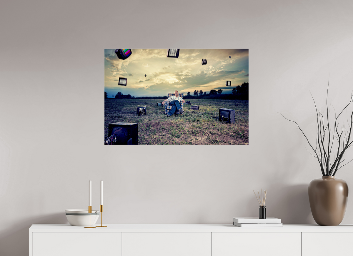 90 x 60 cm, Photo Print Under Acrylic Glass Downpour