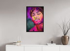 50 x 75 cm, Floater Frame India No. 20 — Eyes Closed