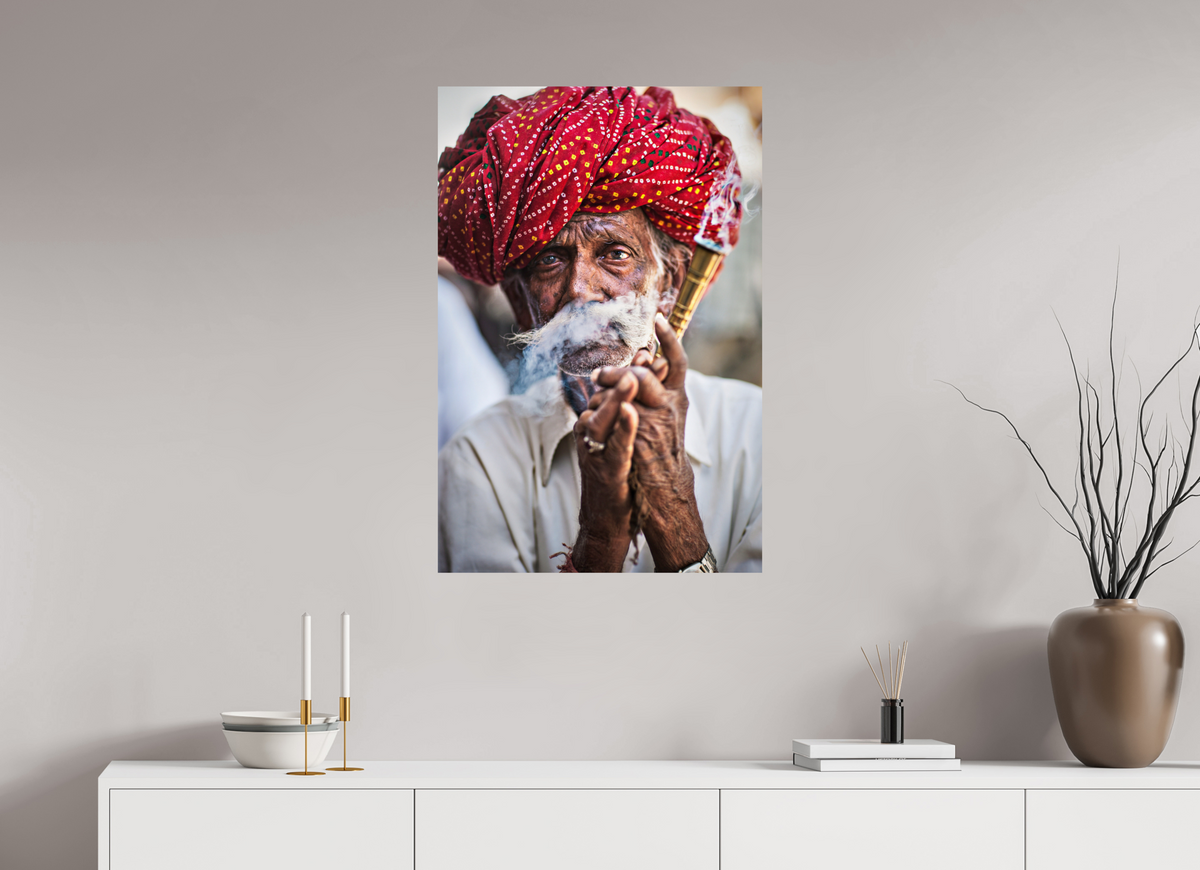 60 x 90 cm, Photo Print On Fuji Crystal DP II India No. 09 — Red Turban