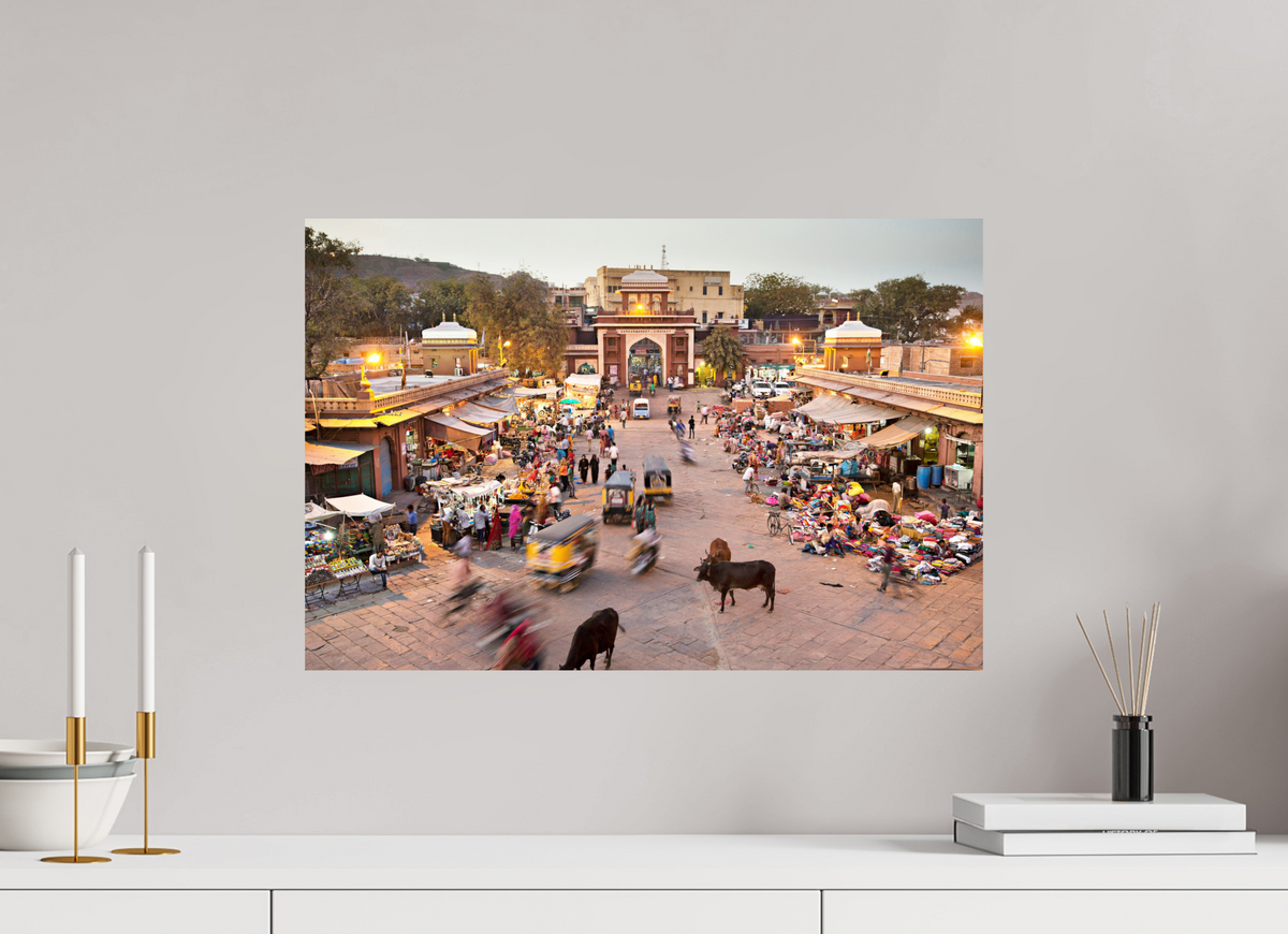 60 x 40 cm, Photo Print On Fuji Crystal DP II India No. 09 — Market Gate