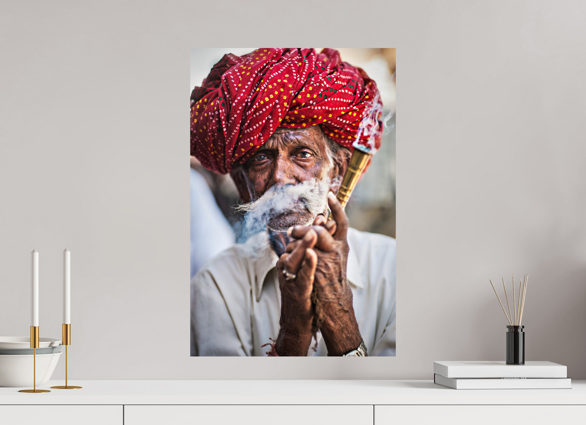 40 x 60 cm, Photo Print On Fuji Crystal DP II India No. 09 — Red Turban