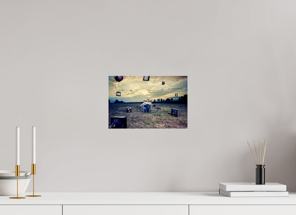 30 x 20 cm, Photo Print Under Acrylic Glass Downpour