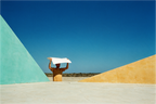 Main image Own Shade — Surreal Ochre and Blue Wall Art | High Noon No. 02