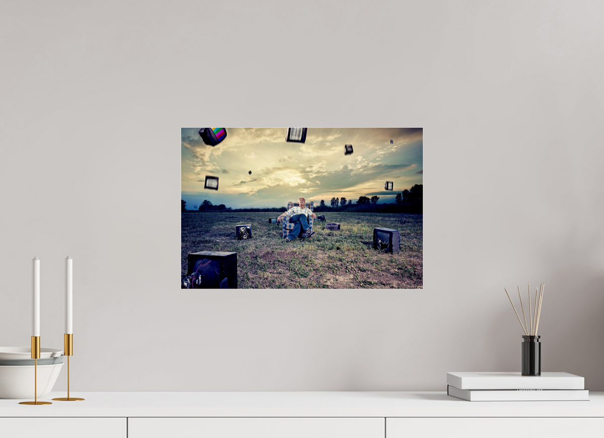 45 x 30 cm, Photo Print Under Acrylic Glass Downpour