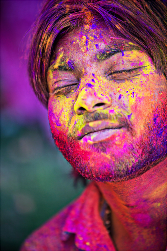 India No. 13 — Eyes Closed — photograph by Xavier Arnau