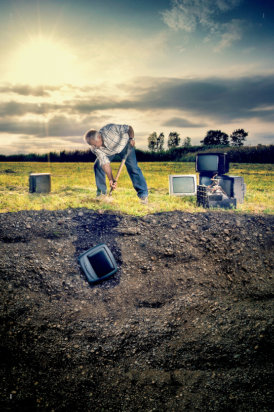 Television Project No. 01 — Burial — photograph by Xavier Arnau