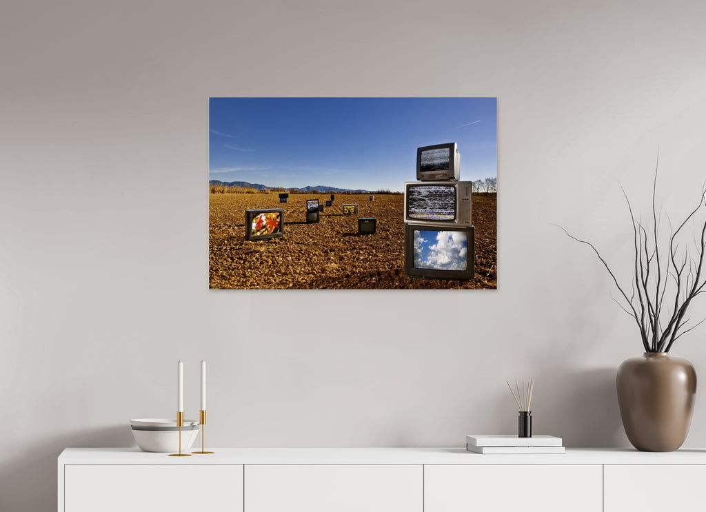90 x 60 cm, Photo Print Under Acrylic Glass Television Project No. 04 — Harvest of Images