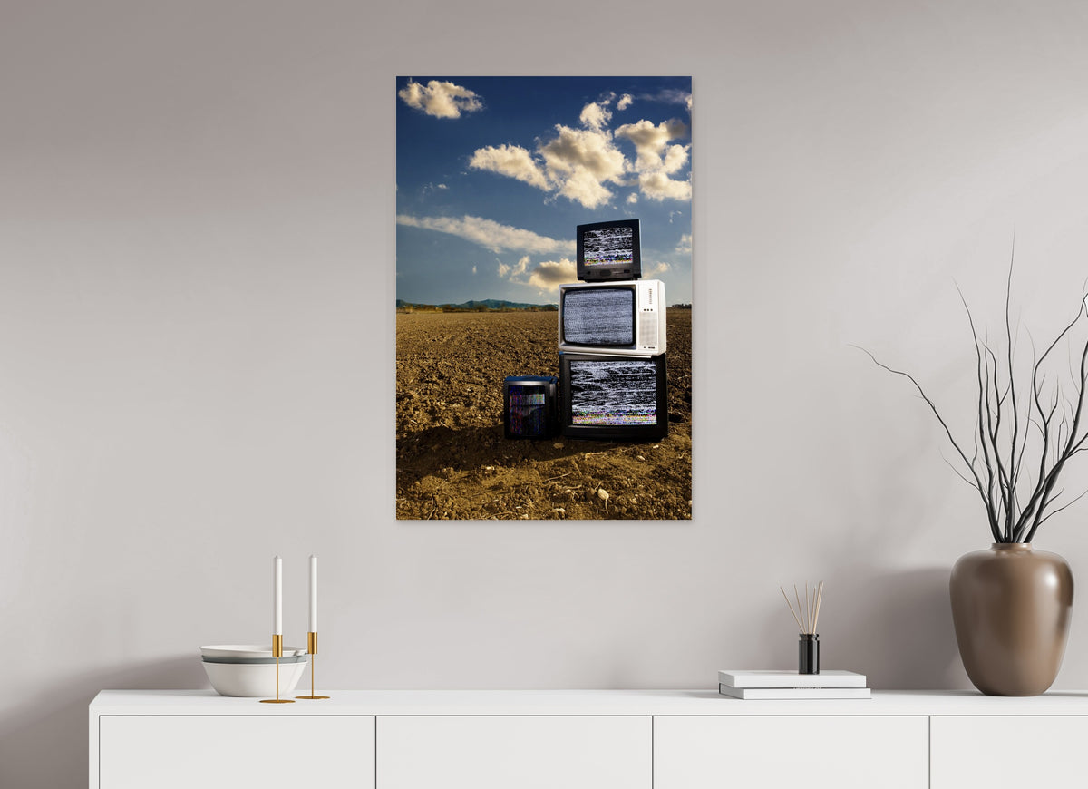 60 x 90 cm, Photo Print Under Acrylic Glass Television Project No. 10 — Cloud Cover